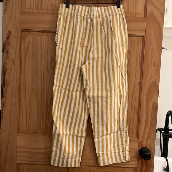 Madewell linen/cotton wide-leg striped pants - Picture 2 of 2